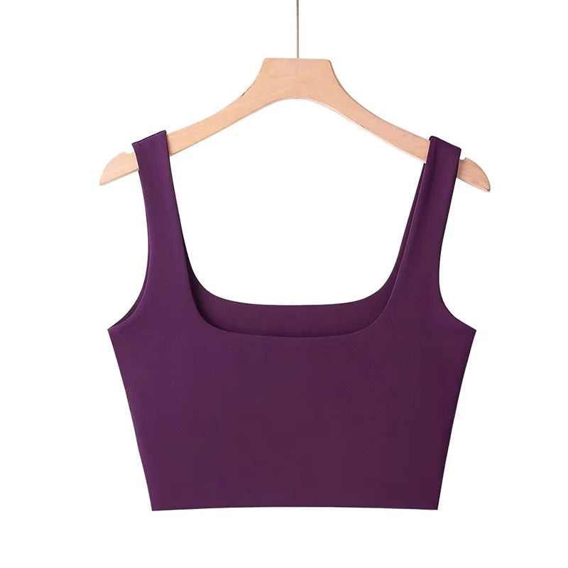 Top de Tirantes con Escote Cuadrado para Mujer