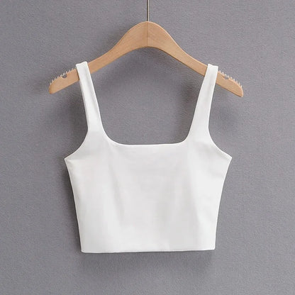 Top de Tirantes con Escote Cuadrado para Mujer