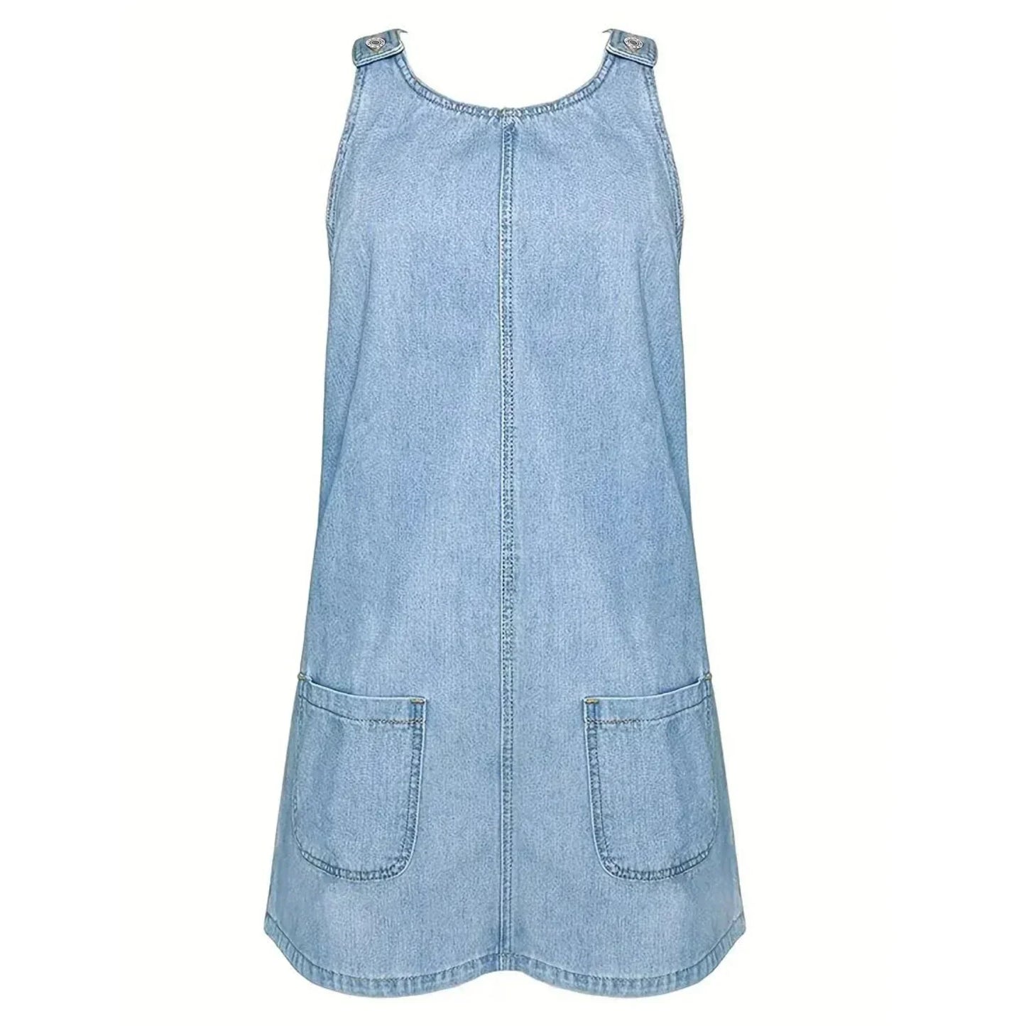 Vestidos relajados con look denim