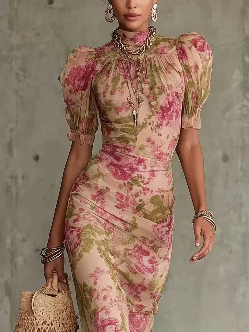 Vestido floral elegante