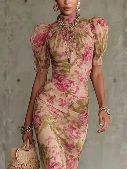 Vestido floral elegante