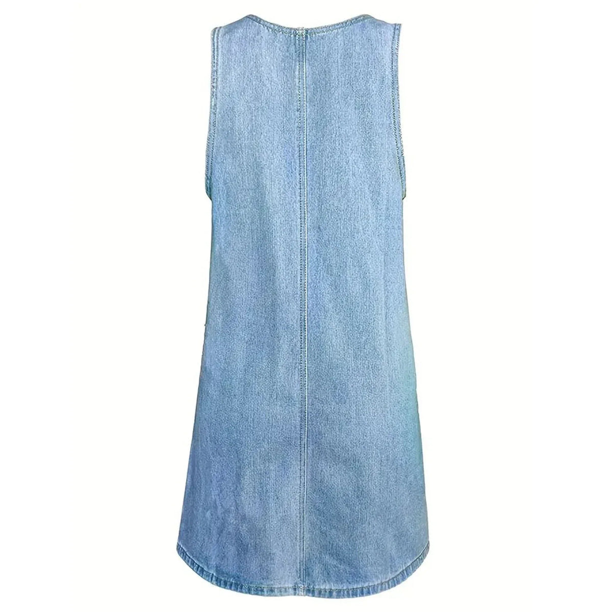 Vestidos relajados con look denim