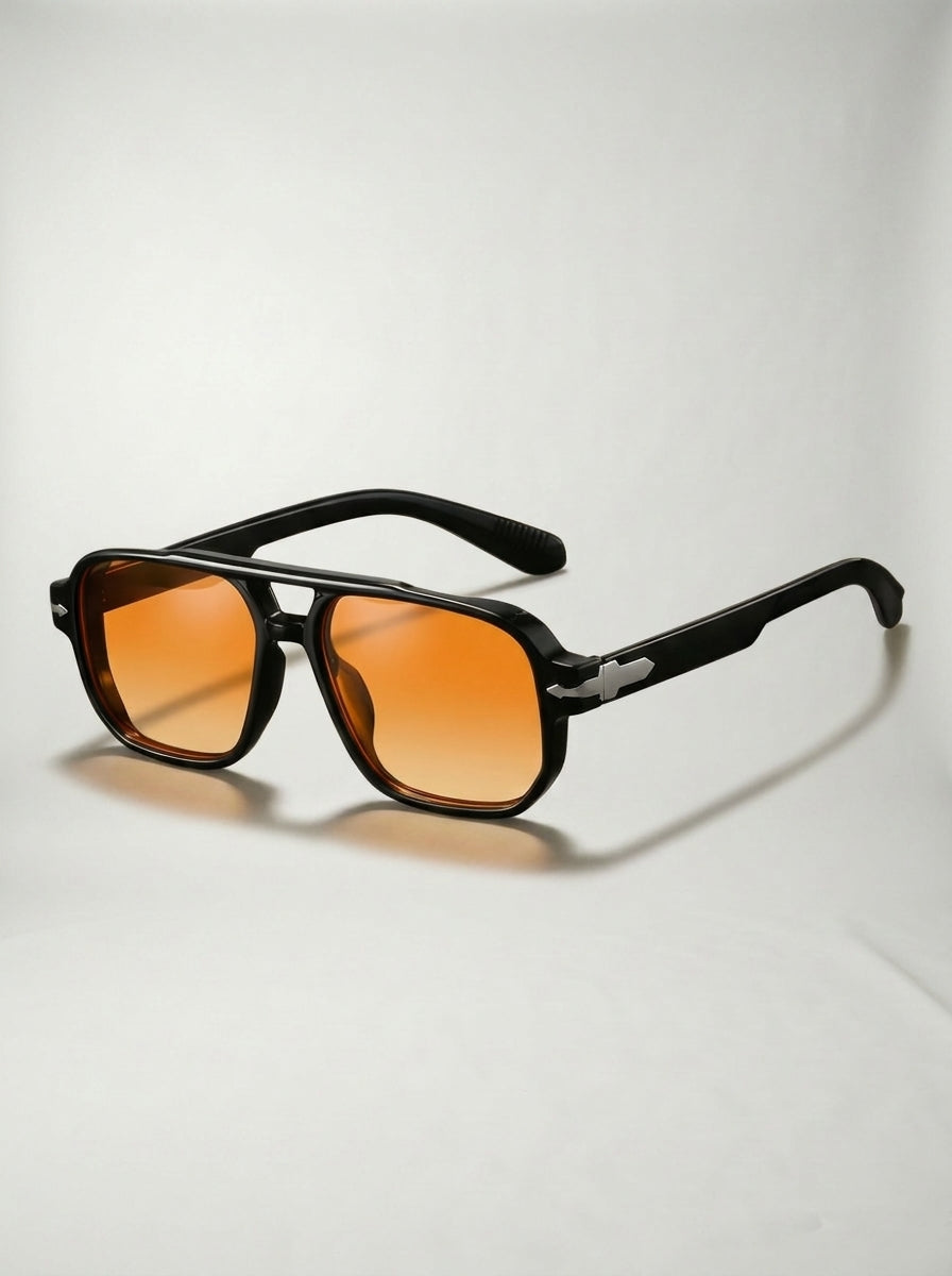 Gafas de Sol Cuadradas de Estilo Racing con Doble Puente