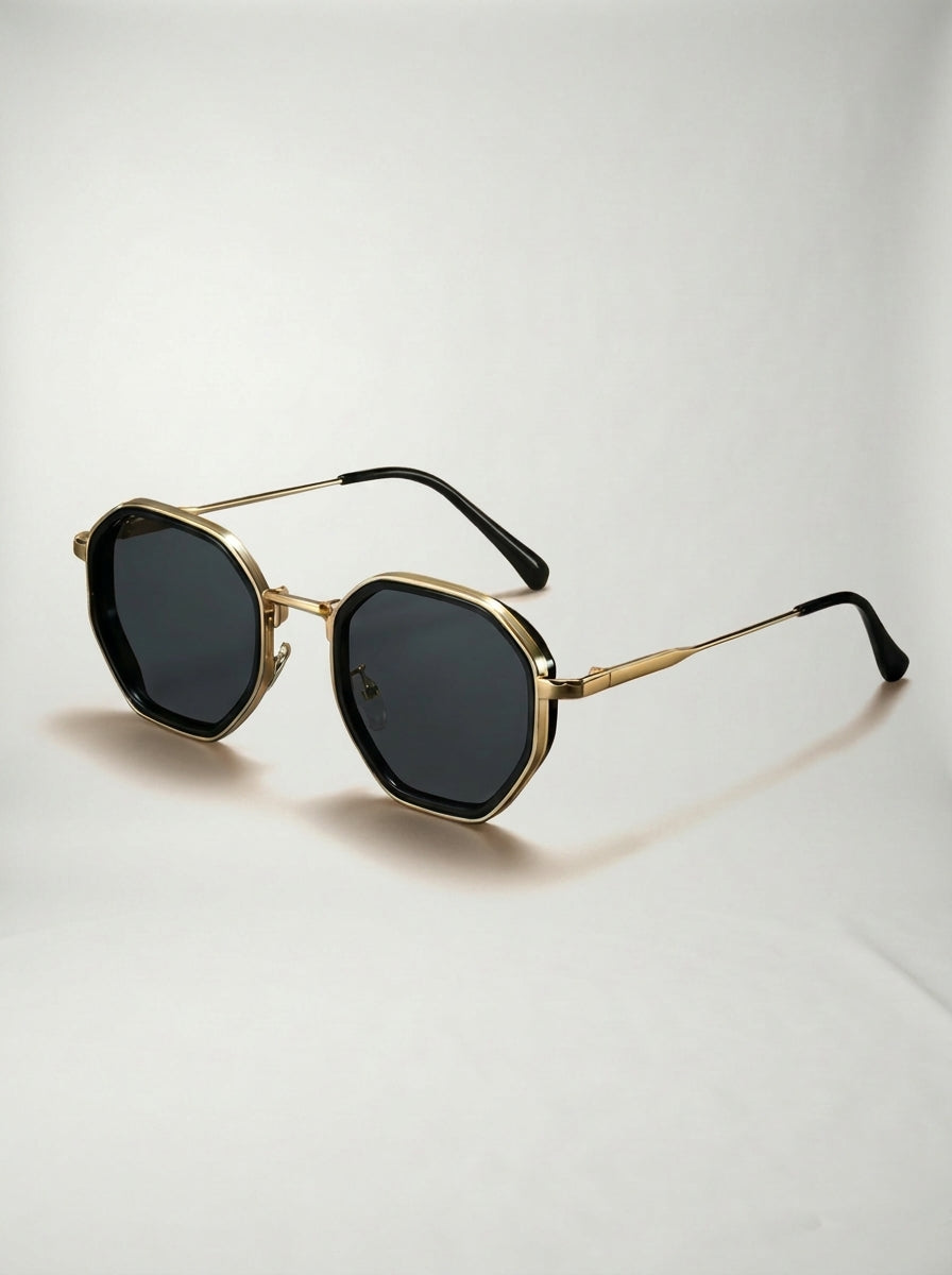 Gafas de Sol de Montura Fina y Diseño Geométrico