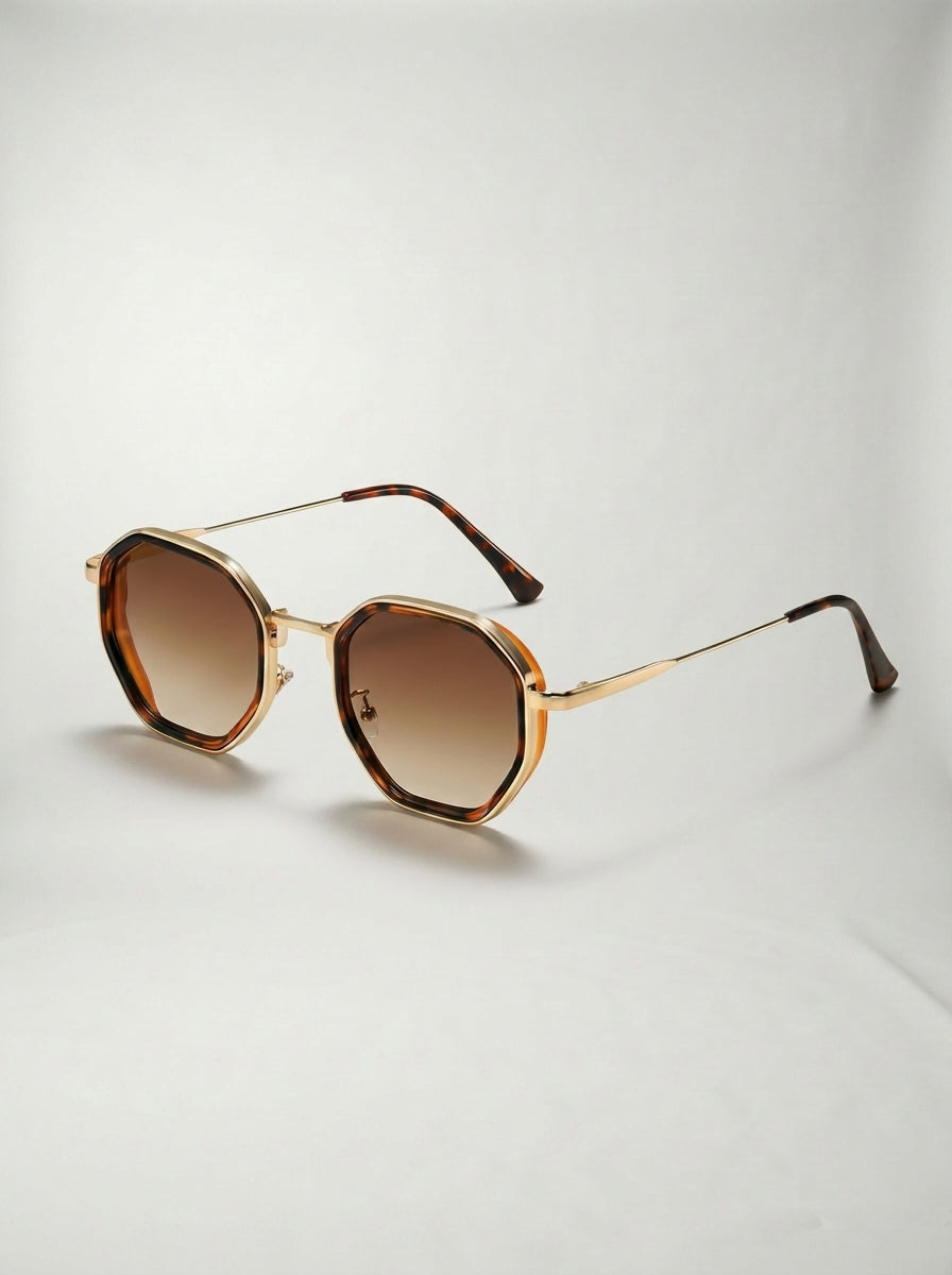 Gafas de Sol de Montura Fina y Diseño Geométrico