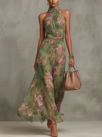 Élise Vestido Maxi Floral