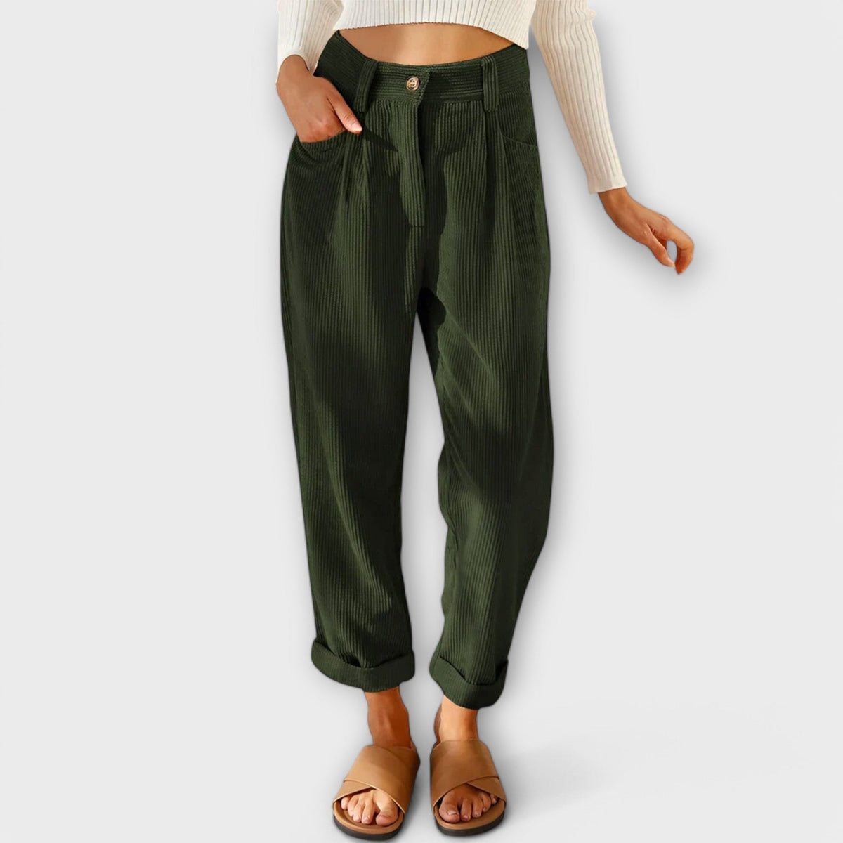 Pantalón de Terciopelo Moderno