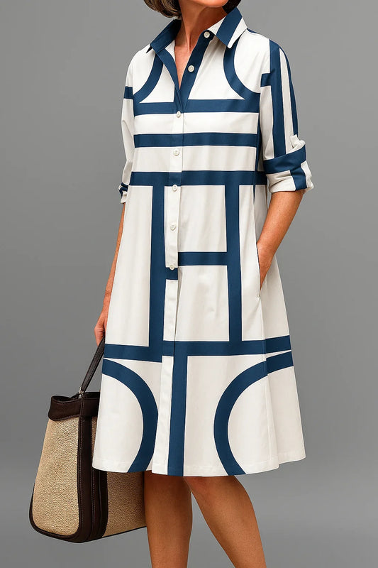 Vestido midi refinado y elegante