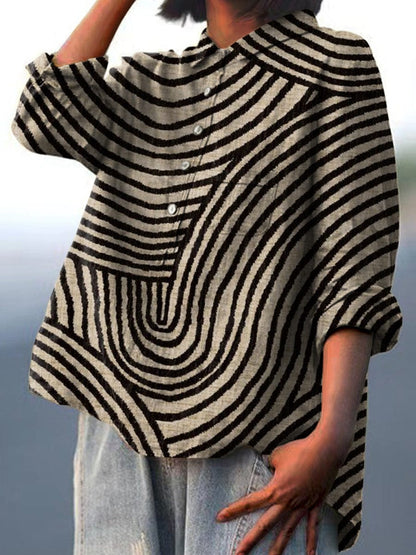 Elegante Blusa de Verano en Linne