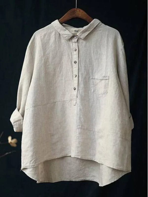 Blusa Linne Elegante para el Verano