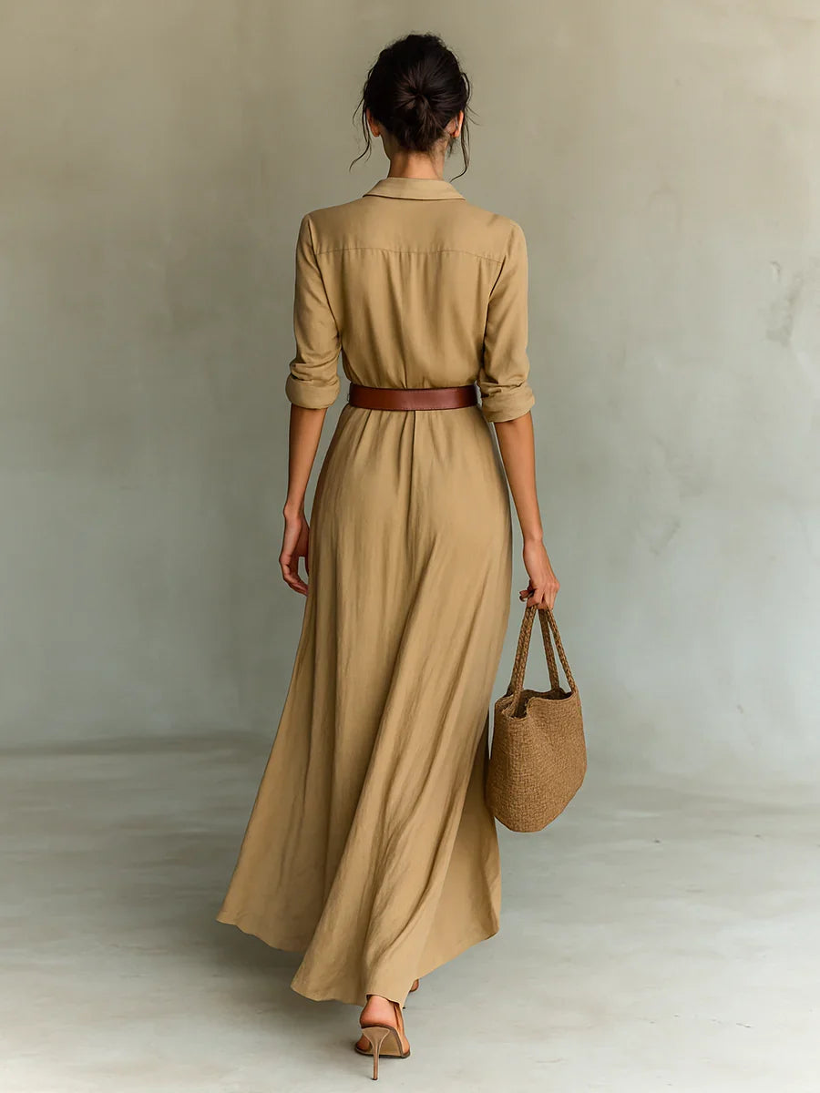 Vestido Maxi con Cinturón