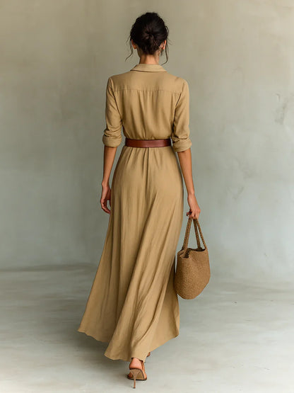 Vestido Maxi con Cinturón