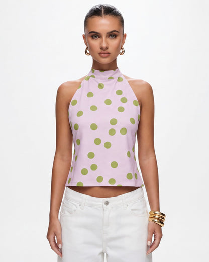 Top Halter Lunares Muse