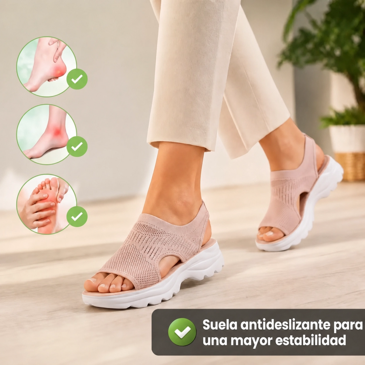 Sandalias Ortopédicas Antideslizantes