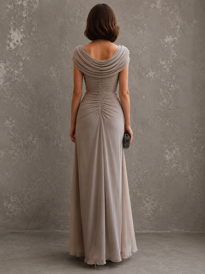 Vestido maxi drapeado