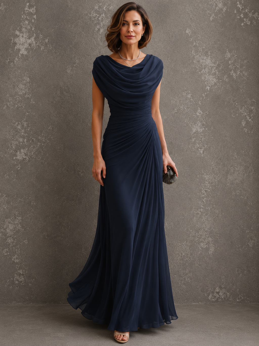 Vestido Maxi Drapeado