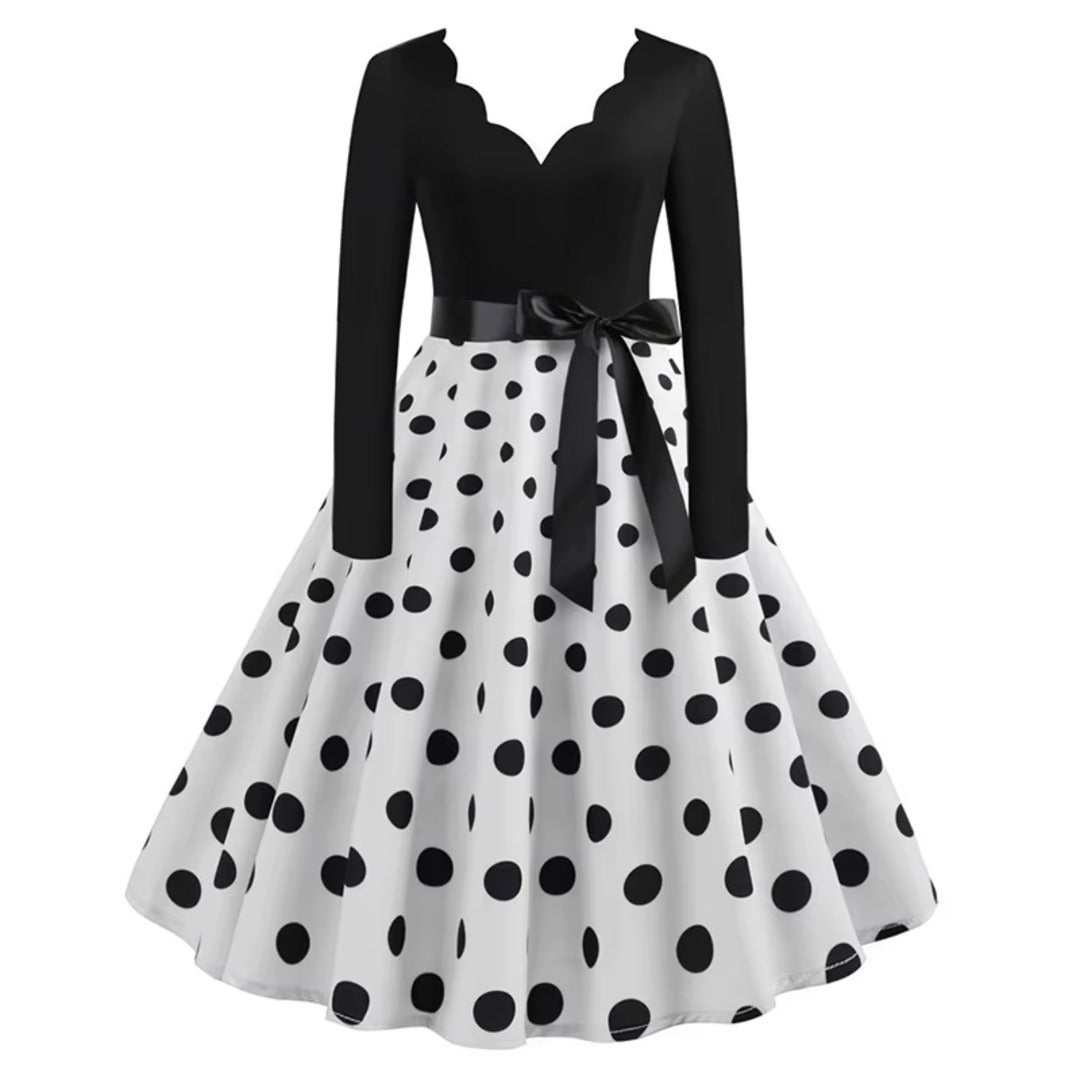 Vestido de lunares blanco