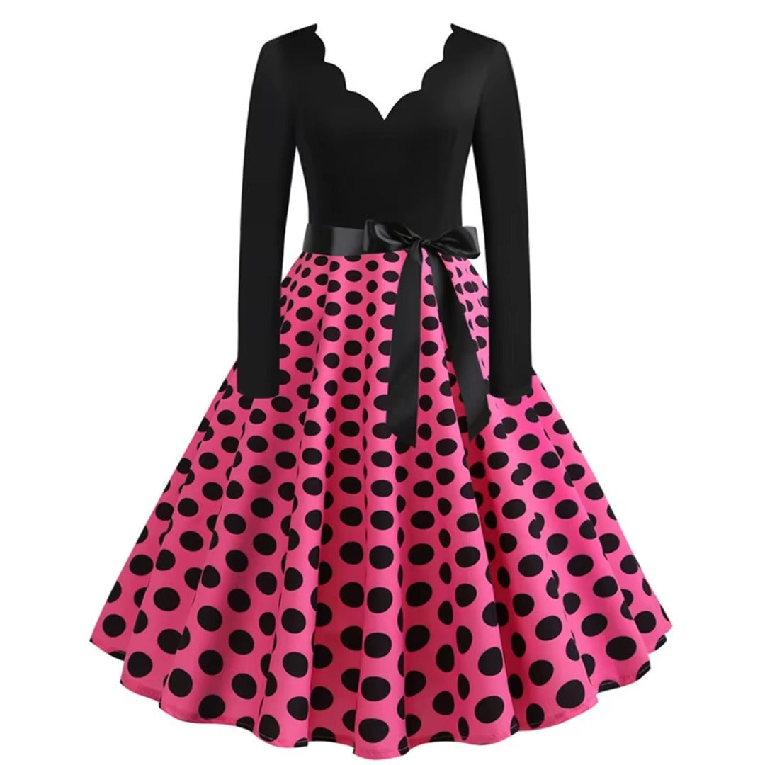 Vestido de lunares rosa
