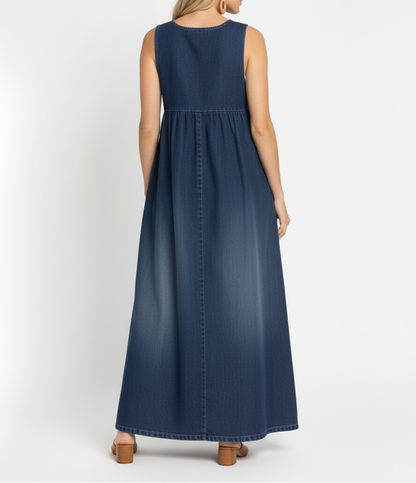 Vestido Largo de Denim