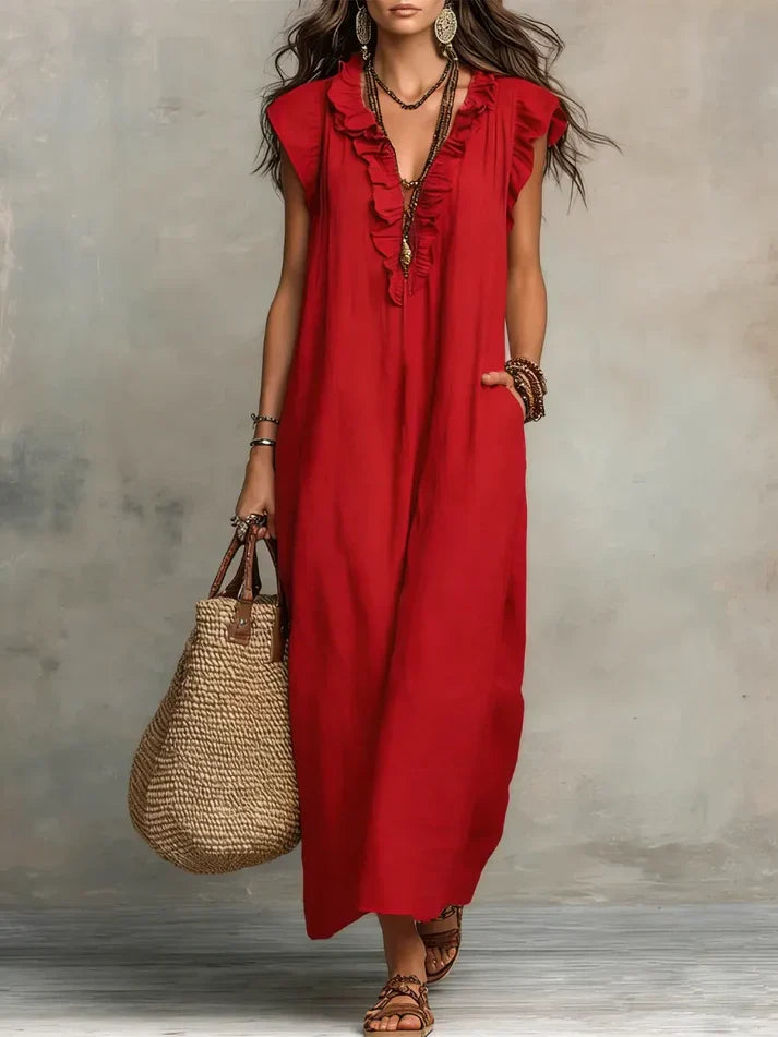 Vestido Largo Bohemio Fluido