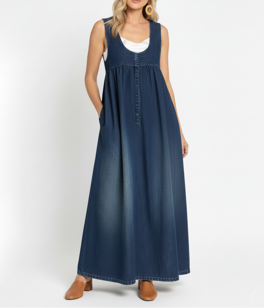 Vestido Largo de Denim