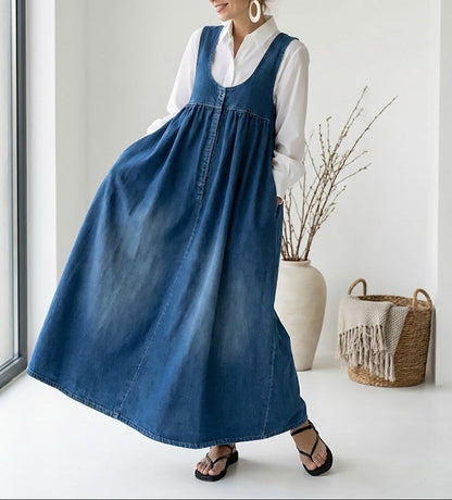 Vestido Largo de Denim