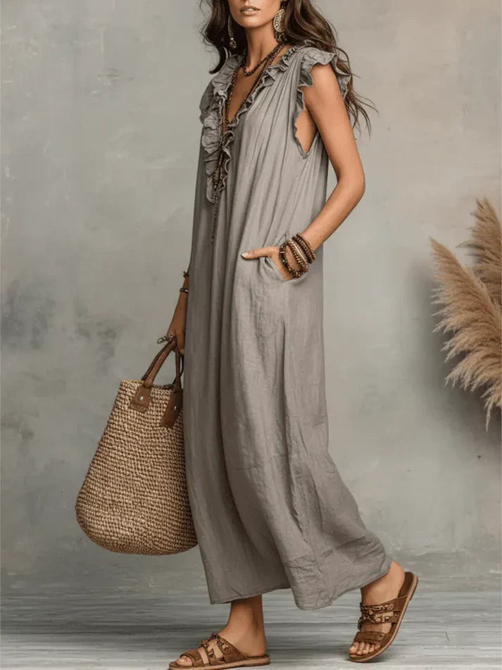 Vestido Largo Bohemio Fluido