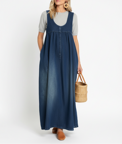 Vestido Largo de Denim