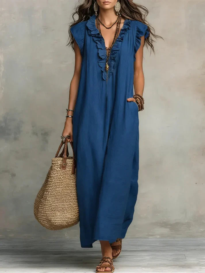 Vestido Largo Bohemio Fluido