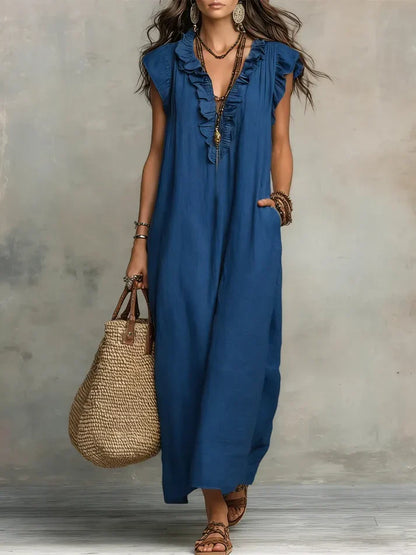 Vestido Largo Bohemio Fluido