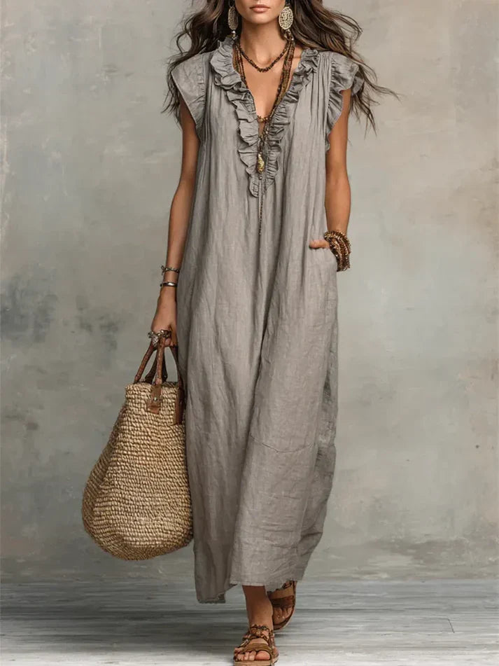 Vestido Largo Bohemio Fluido