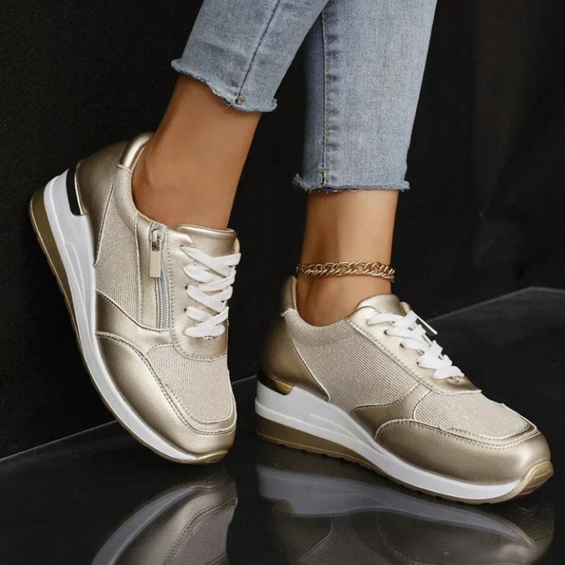Zapatillas Ortopédicas con Cordones y Cremallera Lateral