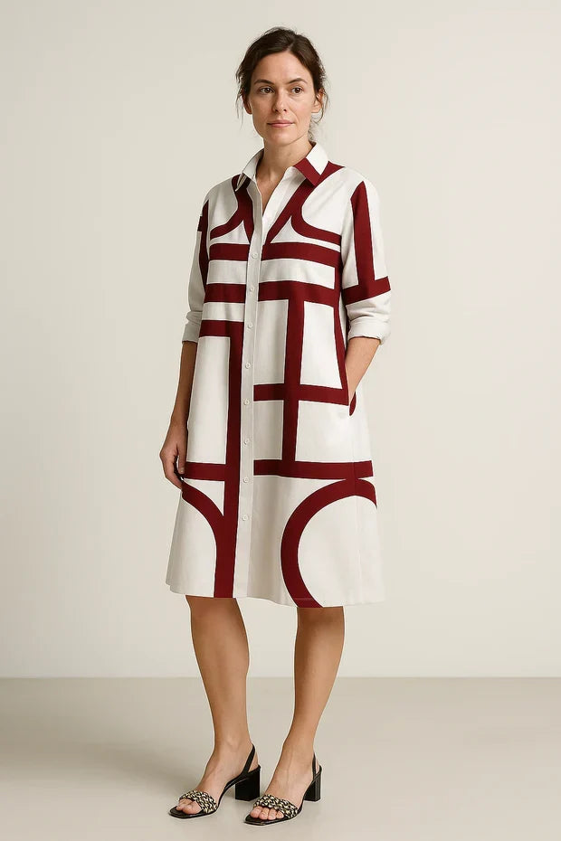 Vestido midi sofisticado