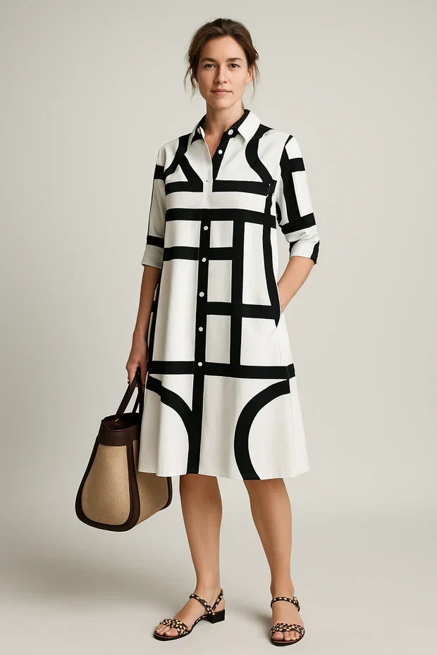 Vestido midi sofisticado