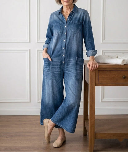 Mono denim con botones