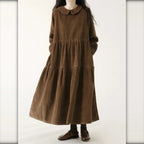 Vestido de Pana con Volantes